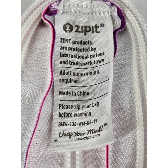 ZIPIT COLORZ 3 RIING POUCH ONE-ZIPPER MAKEUP & PENCIL POUCH WITH GROMMETS - Picture 8 of 10